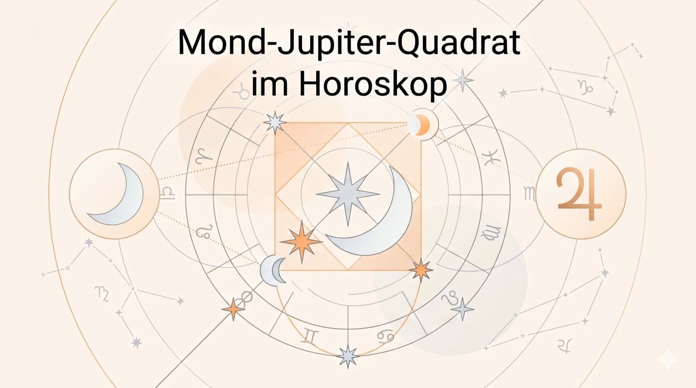 Mond-Jupiter-Quadrat im Horoskop